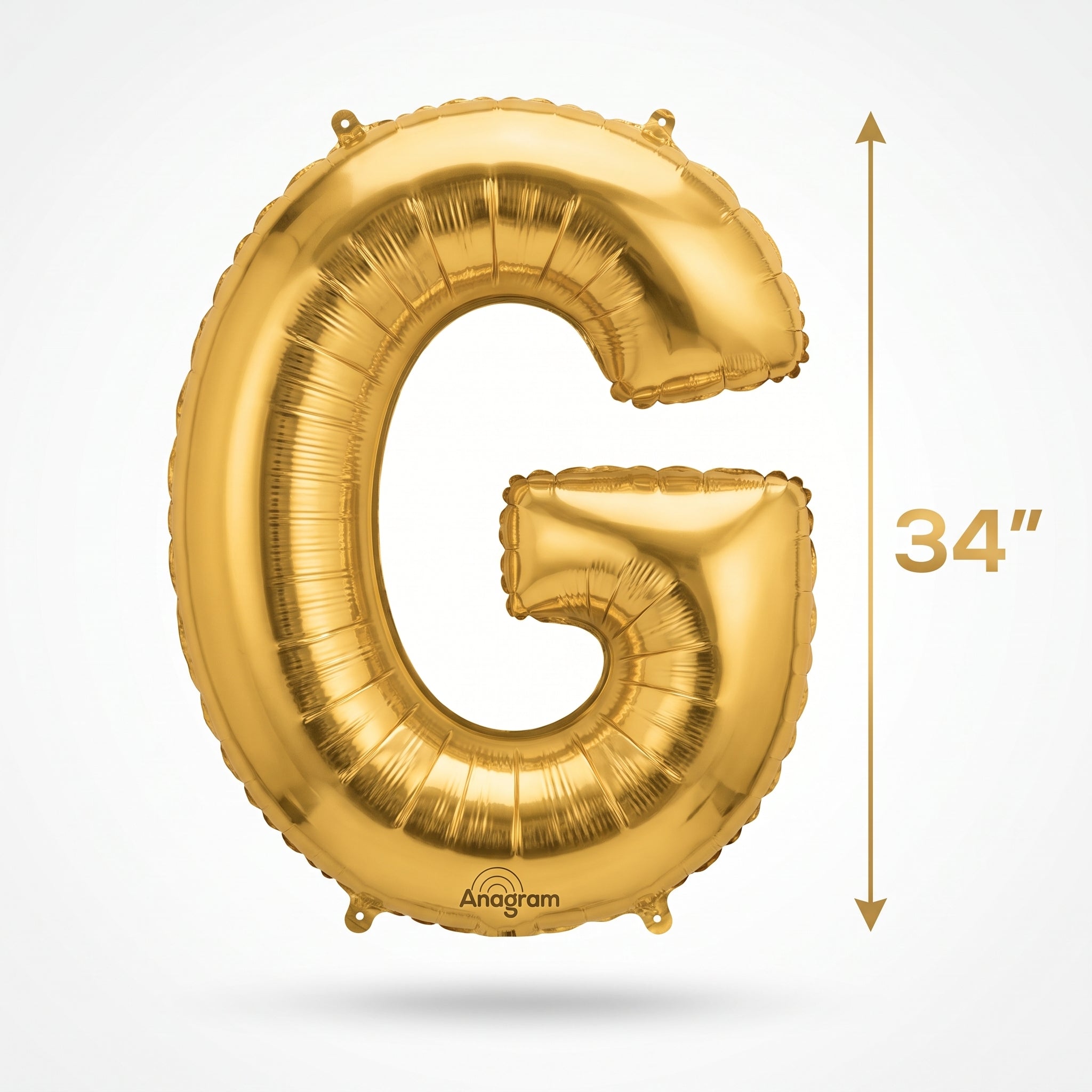 Gold Letter G Foil Balloon - Metallic Birthday Decor