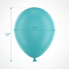 Luxaire Premium 12" Turquoise Latex Balloons - 25 Pack