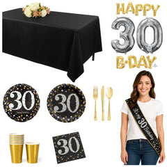 30th Birthday Party Mid Kit - For 8 Guests