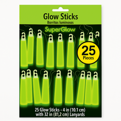 Green Glow Stick Necklaces - 25 Pack