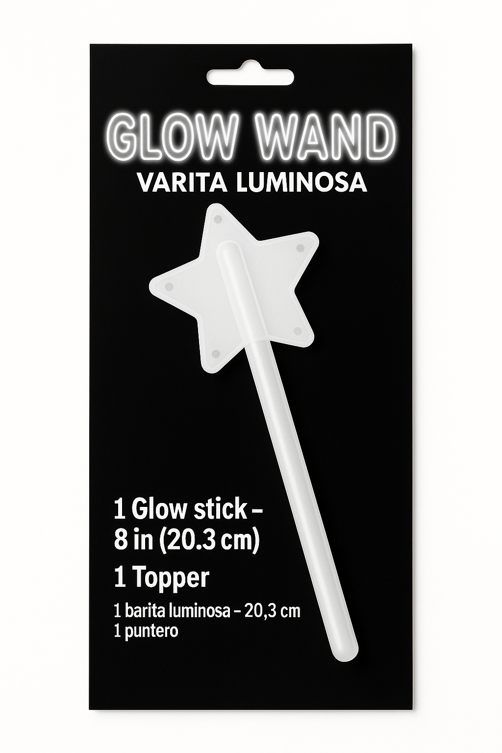 Star Glow Wand - White