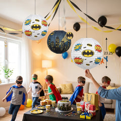 Batman "Heroes Unite" Paper Lanterns for Kids' Birthday Party