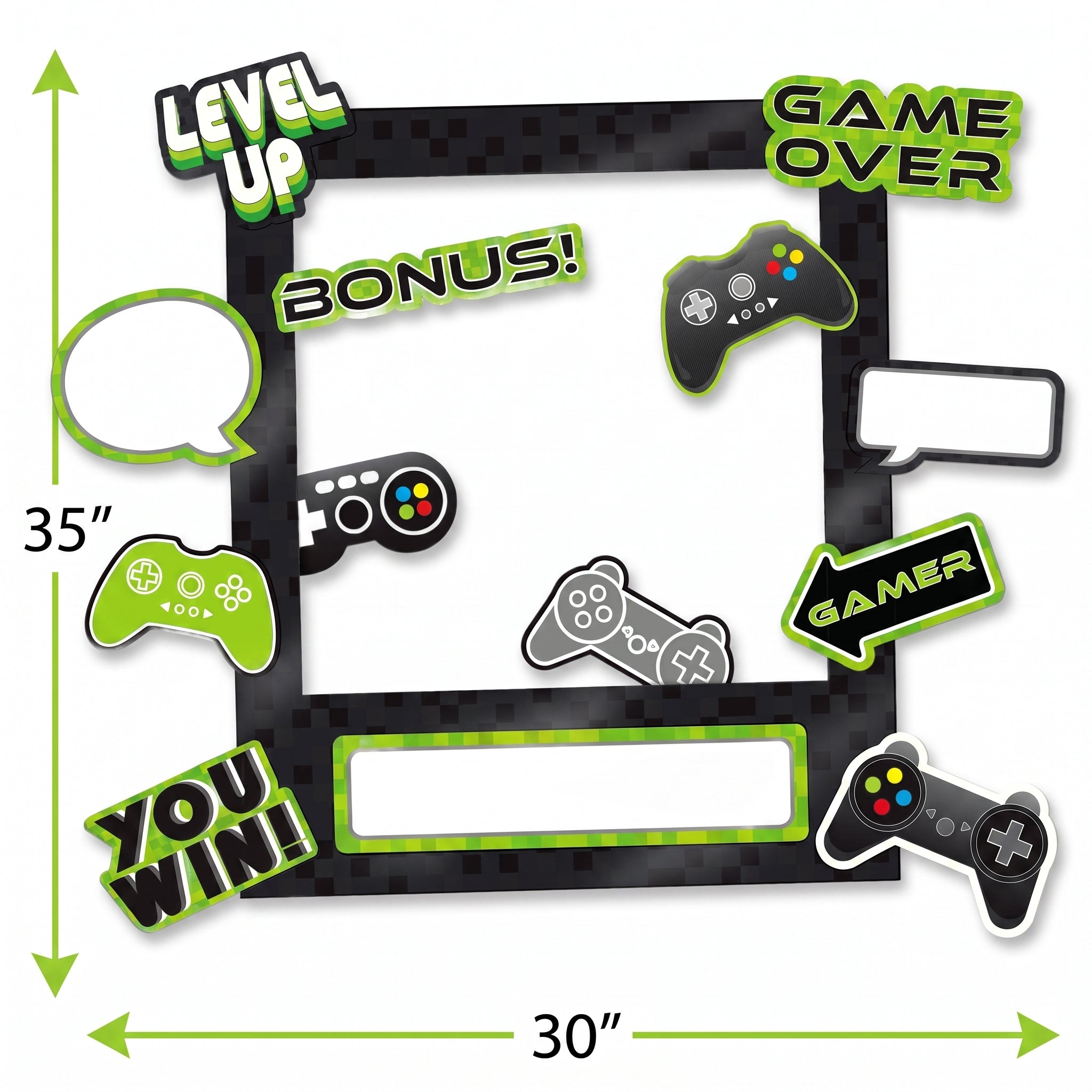 Level Up Gamer-Themed Customizable Photo Frame Kit
