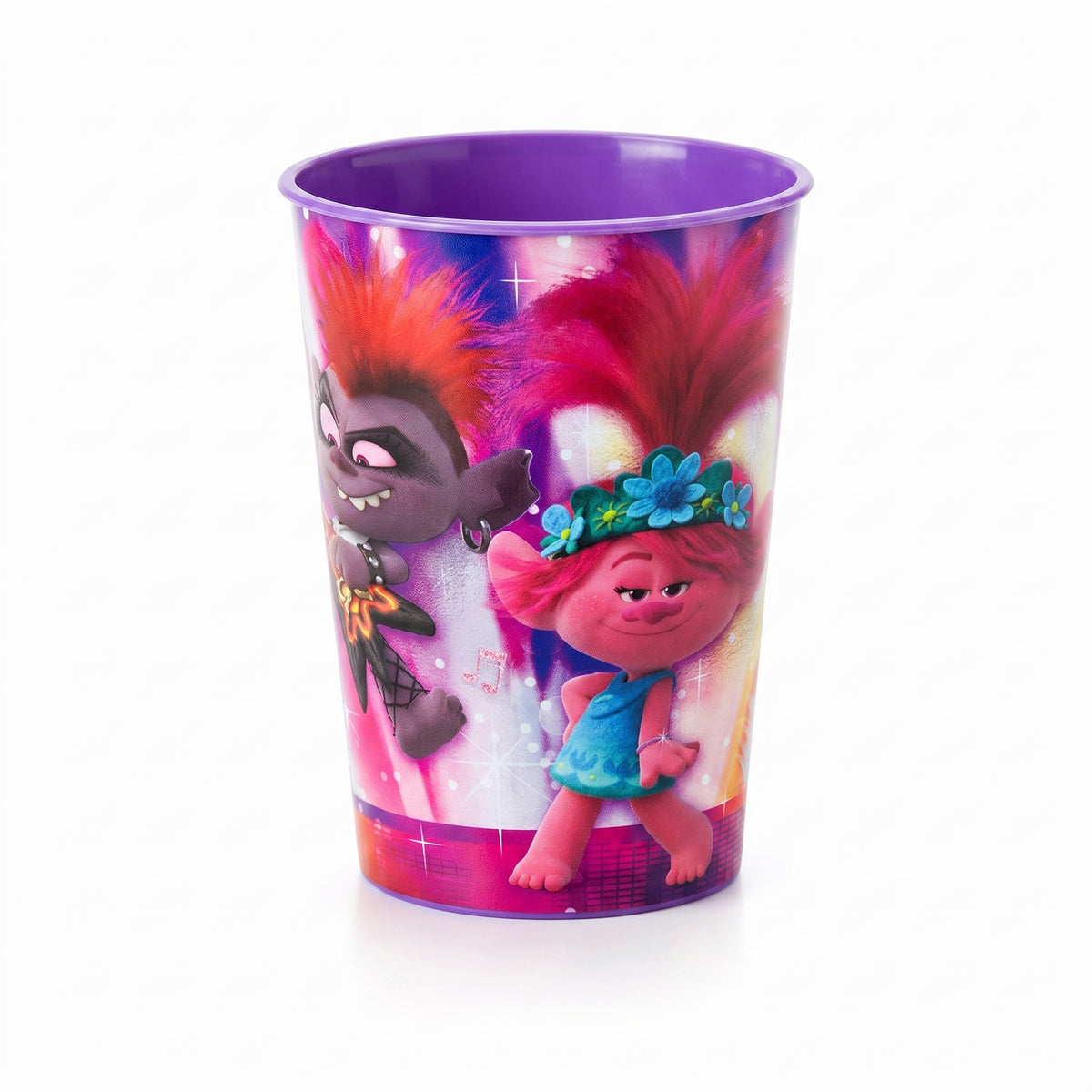 Trolls World Tour Birthday Favor Cup - Purple, 16 oz