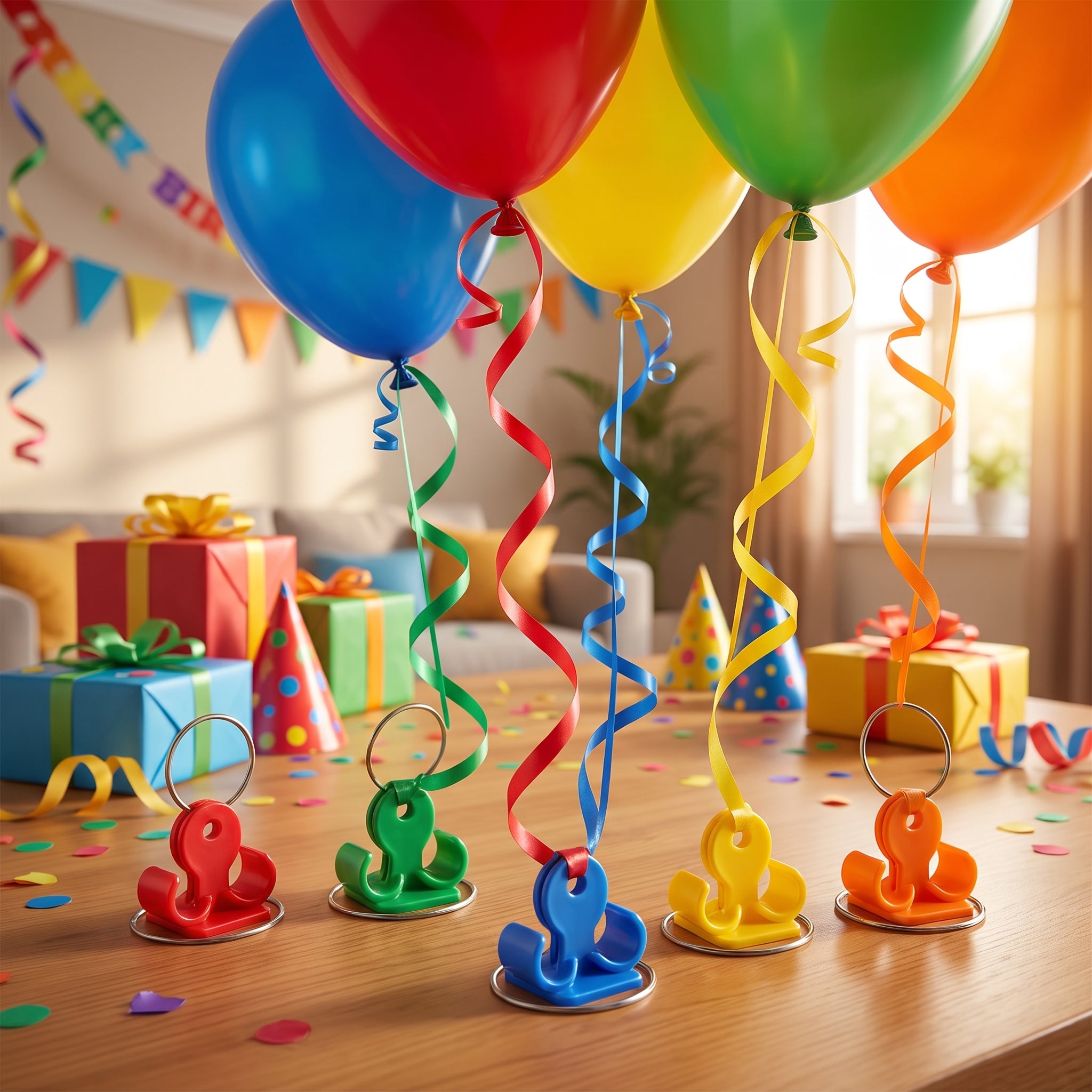 50-Pack Balloon Clip and Weight Set