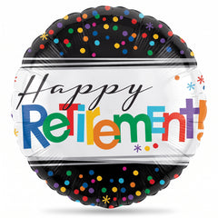 Vibrant "Happy Retirement" Foil Balloon - 18 Inches
