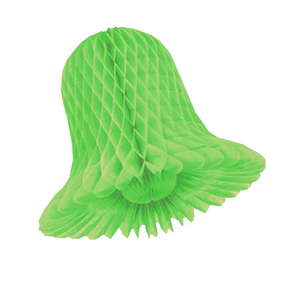 9 In. Lime Green Honeycomb Tissue Bell