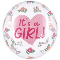 "It's a Girl" Heart-Shaped Foil Balloon