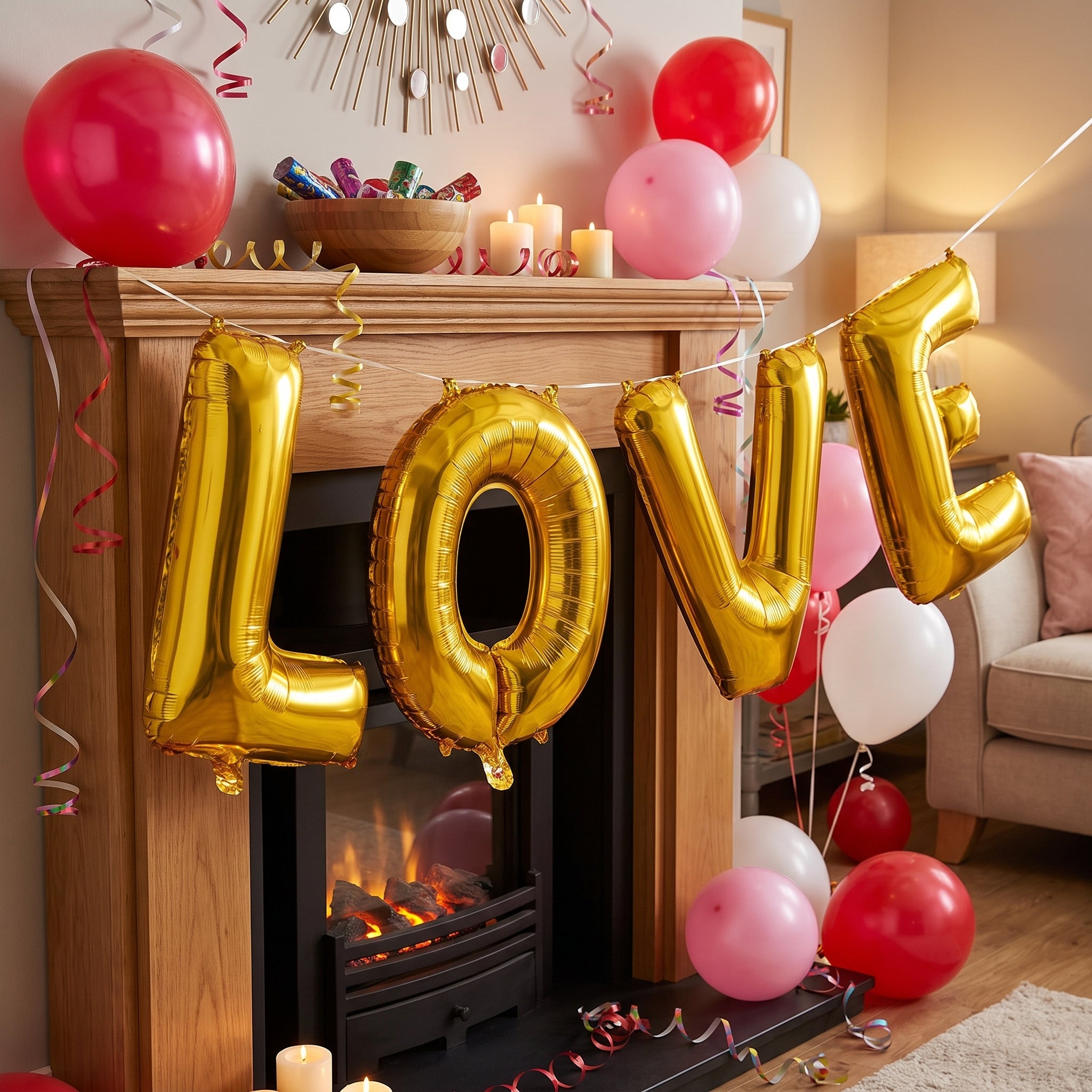 Gold Foil Letter "O" Balloon - Air Filled