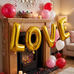 Gold Foil Letter "O" Balloon - Air Filled