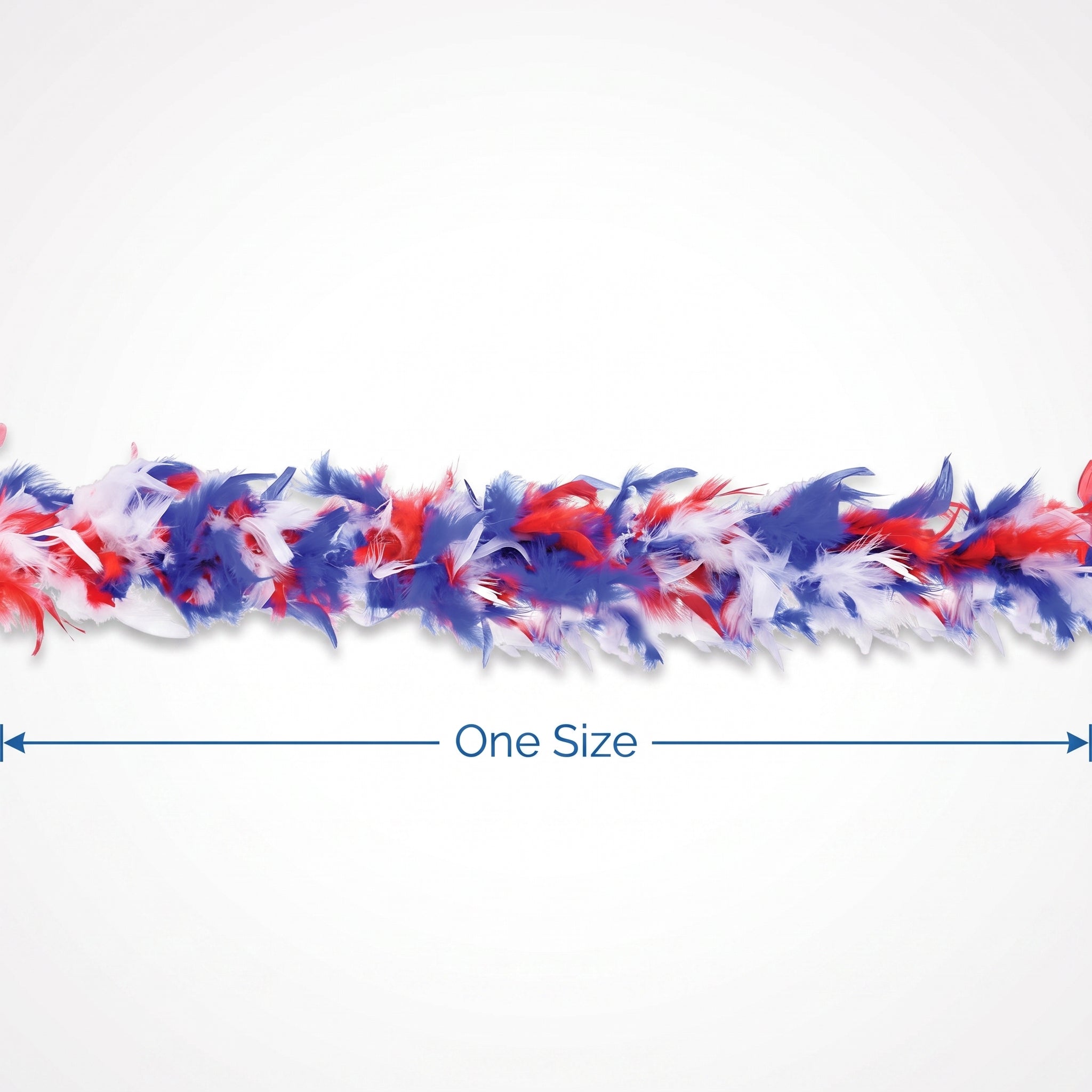Patriotic Team Spirit Feather Boa