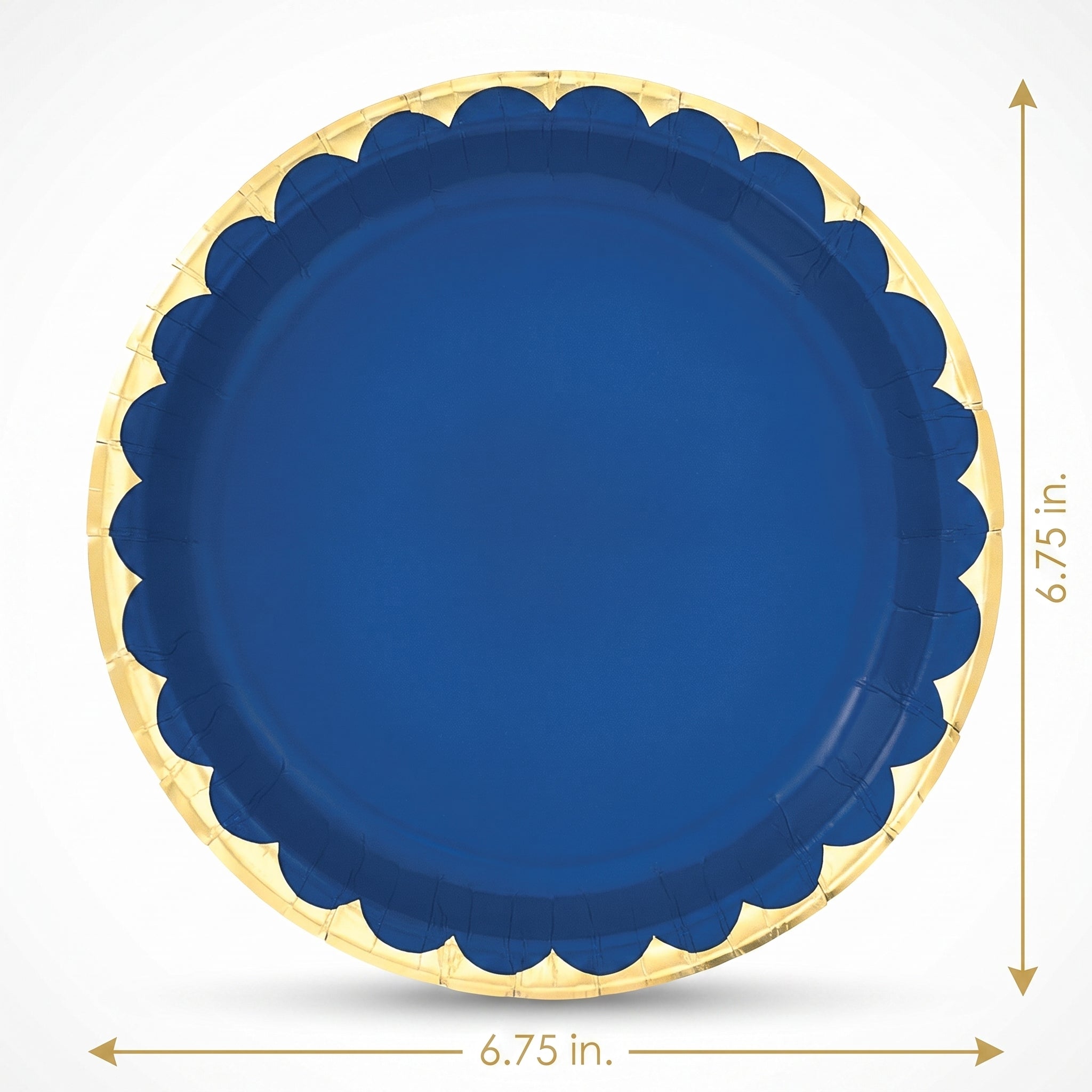 Royal Blue 6.75" Round Paper Plates