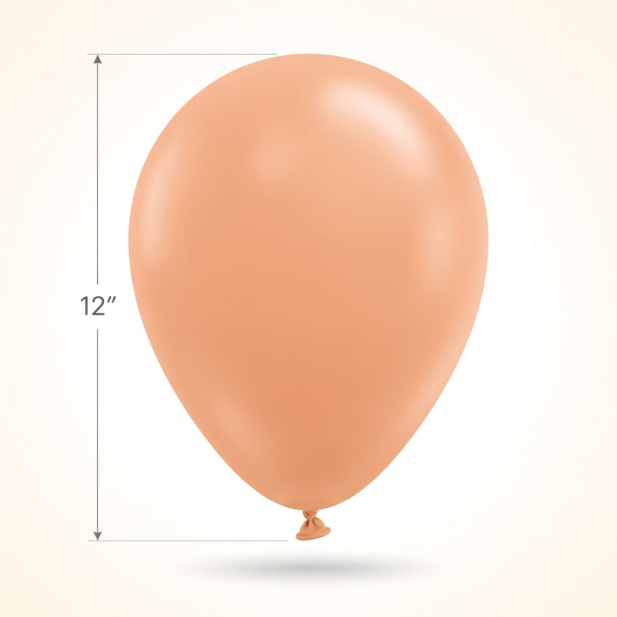 Luxaire 12" Premium Peach Latex Balloons - 25 Pack