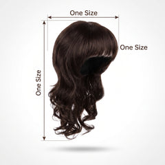 Retro Mullet Wig - Dark Brown Costume Accessory for Halloween