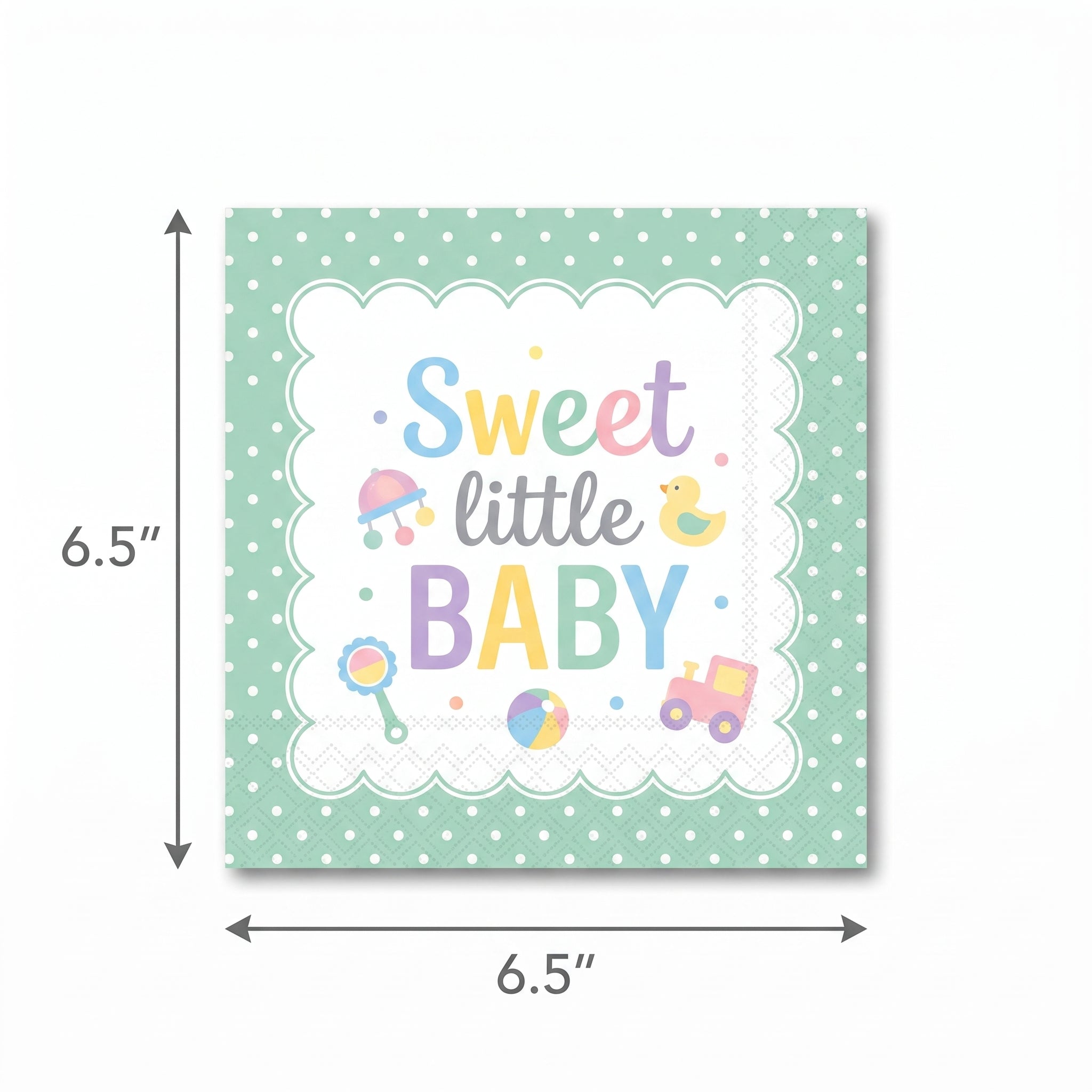 Sweet Little Baby Luncheon Napkins - 6.5 In. x 6.5 In.