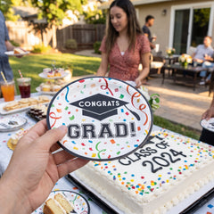 Congrats Grad! 6.75" Graduation Paper Plates