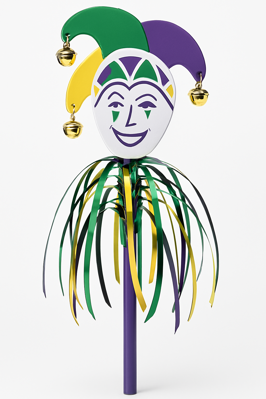 Mardi Gras Jingle Jester Wand ‚Äì Festive Costume Accessory
