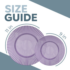 Gemstone Collection Amethyst 9 & 11 Inch Plates - 20 Ct. each