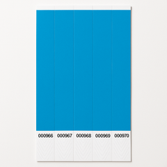 Solid Blue Event Wristbands - 100 Pack