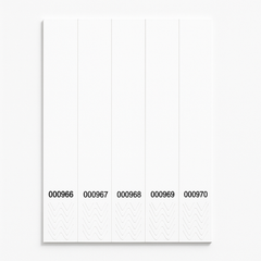 Solid White Wristbands - Pack of 100