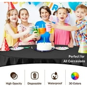 Premium 120" Round Black Table Cover