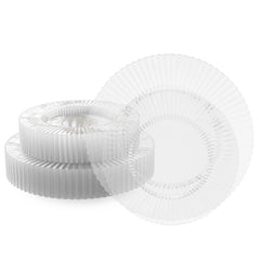 Gemstone Collection Crystal 9 & 11 Inch Plates - 40 Ct.