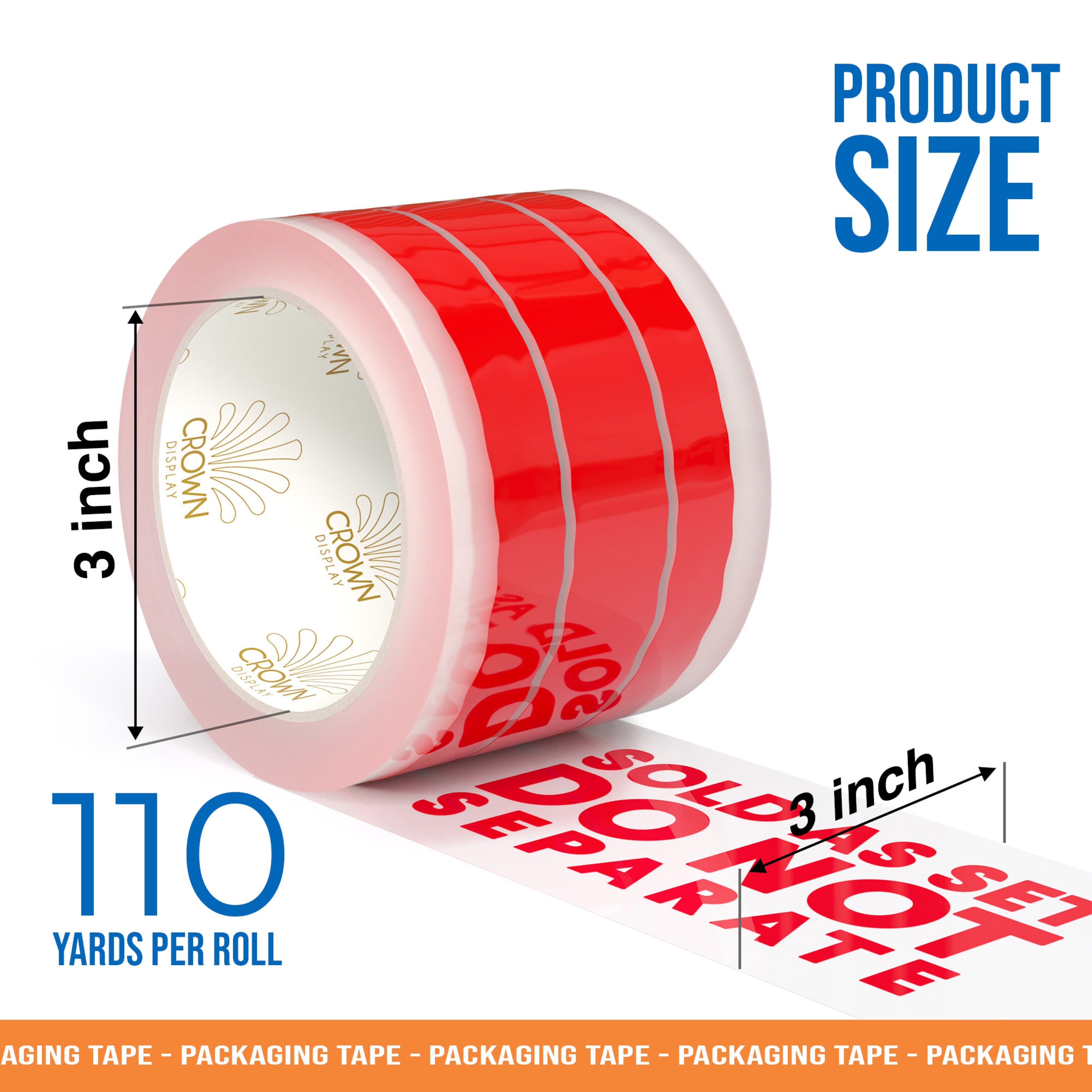 3 Inch x 110 Yards This Is A Set Tape - 6 Ct.