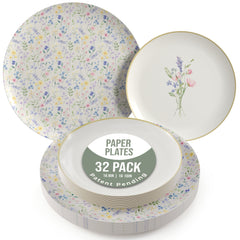 Earthtrends Charm Design Plates Combo Set 16/16.