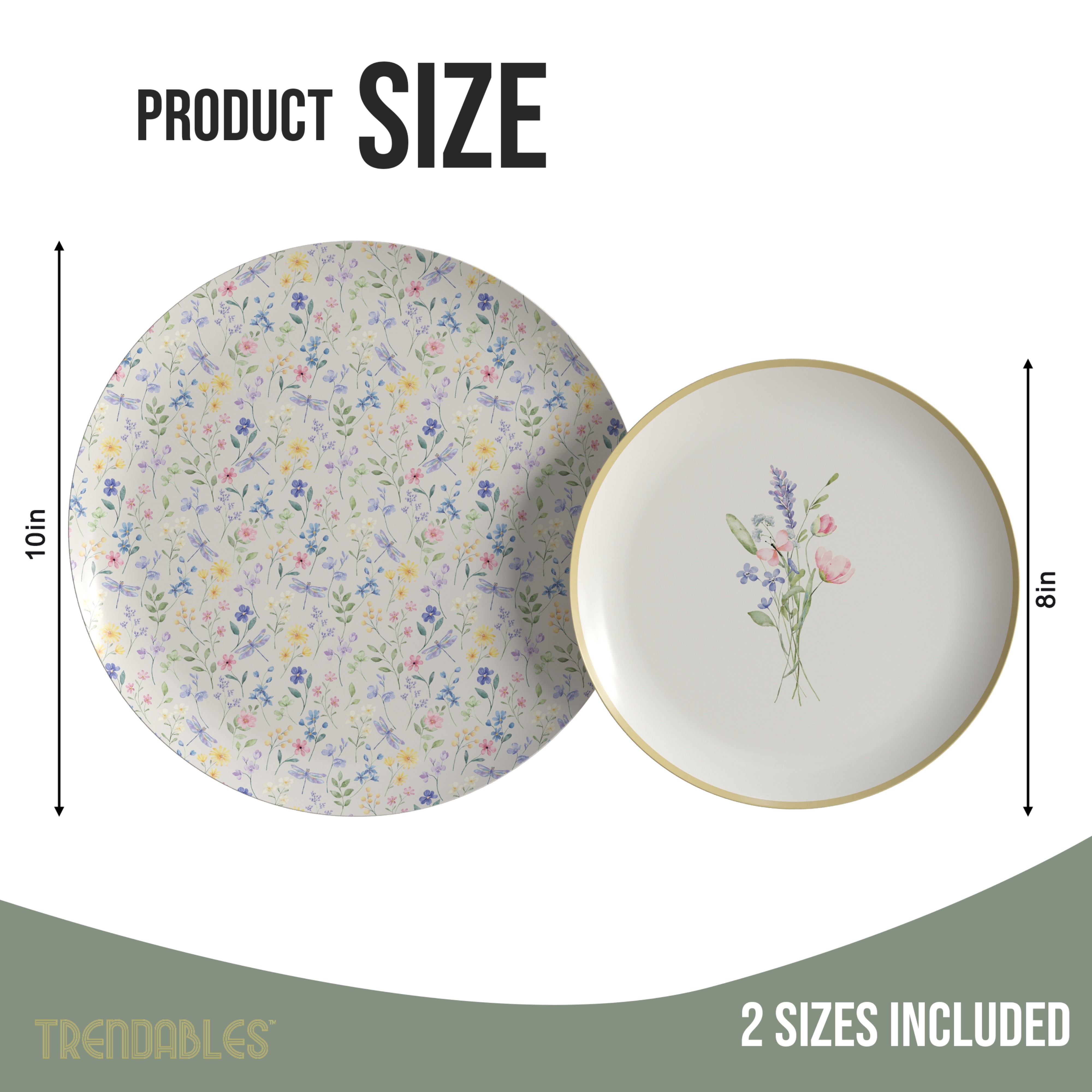 Earthtrends Charm Design Plates Combo Set 16/16.