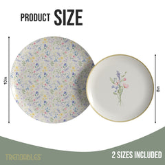 Earthtrends Charm Design Plates Combo Set 16/16.