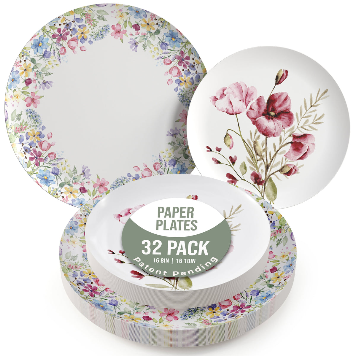 Earthtrends Provincial Design Plates Combo Set 16/16.