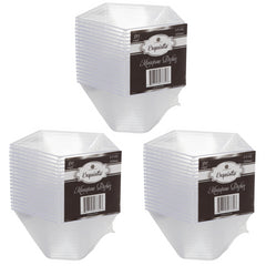 4 Oz. Clear Pentagon Miniatures - 20 Ct.