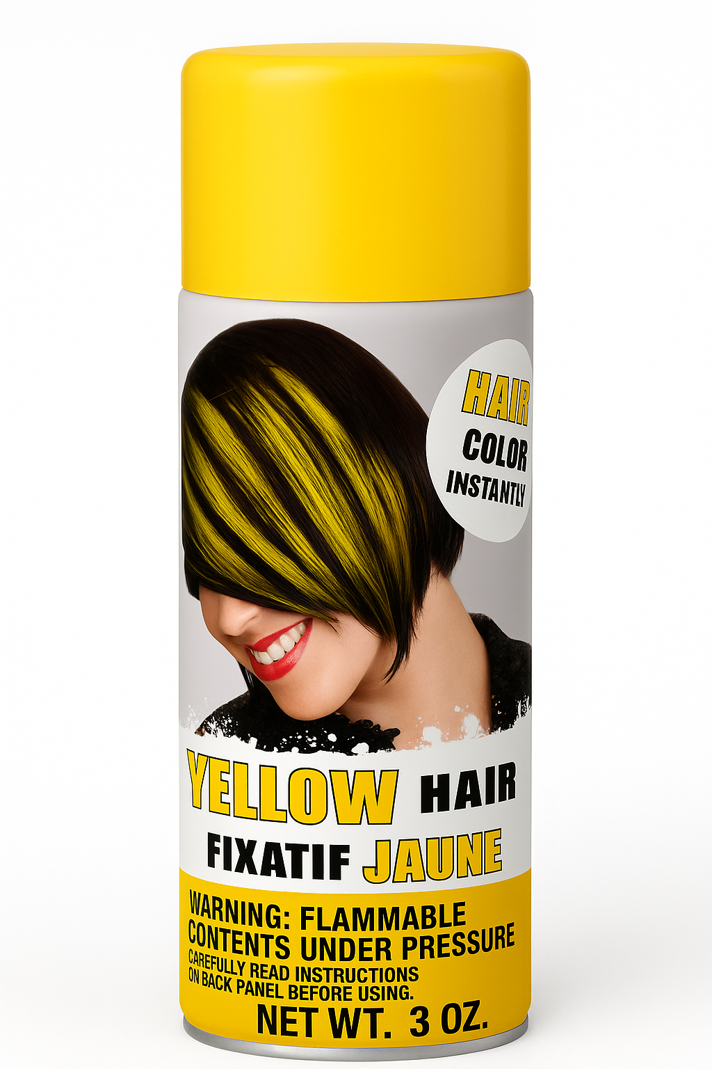 Vibrant Yellow Hair Color Spray - 3 oz