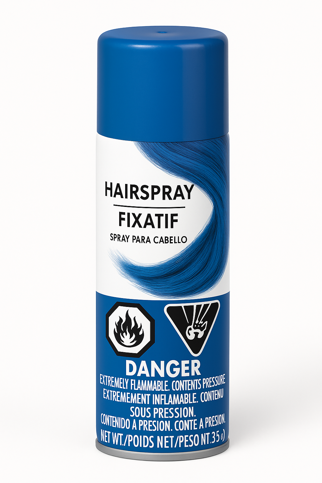 Vibrant Royal Blue Hair Spray - 3 oz
