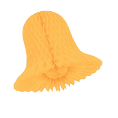 11 In. Peach Honeycomb Tissue Bell