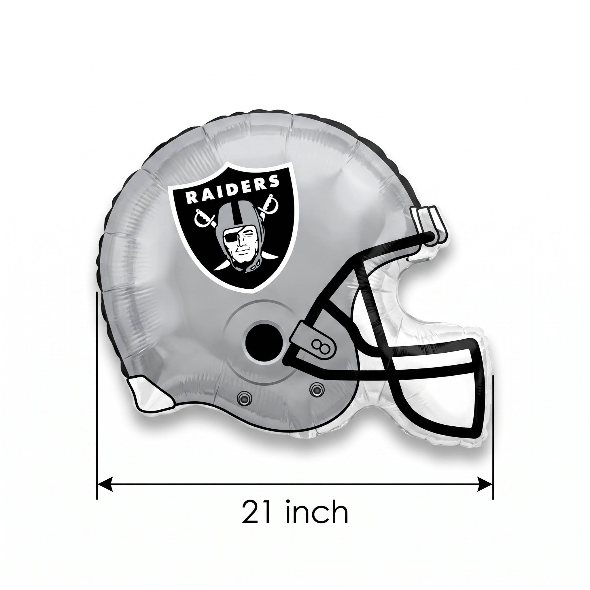 Las Vegas Raiders Helmet Foil Super Shape Balloon -21 inch