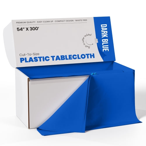 Little Gym - 54" X 300' Select A Size Table Cover - Dark Blue