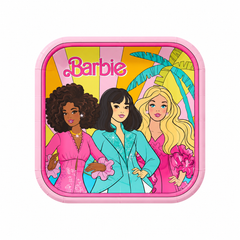 Vintage Barbie 9" Square Birthday Party Plates