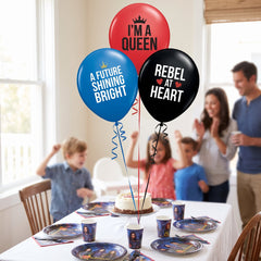 Disney Descendants 4 Latex Balloons, 12-Inch, 6-Pack for Kids Birthday Party