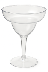 Clear Plastic Margarita Glass Set - 11oz, 20 Pack