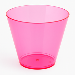 Bright Pink 9 oz Plastic Tumblers - 72 Pack