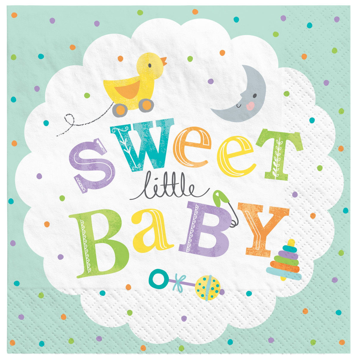 Sweet Little Baby Luncheon Napkins - 6.5 In. x 6.5 In.
