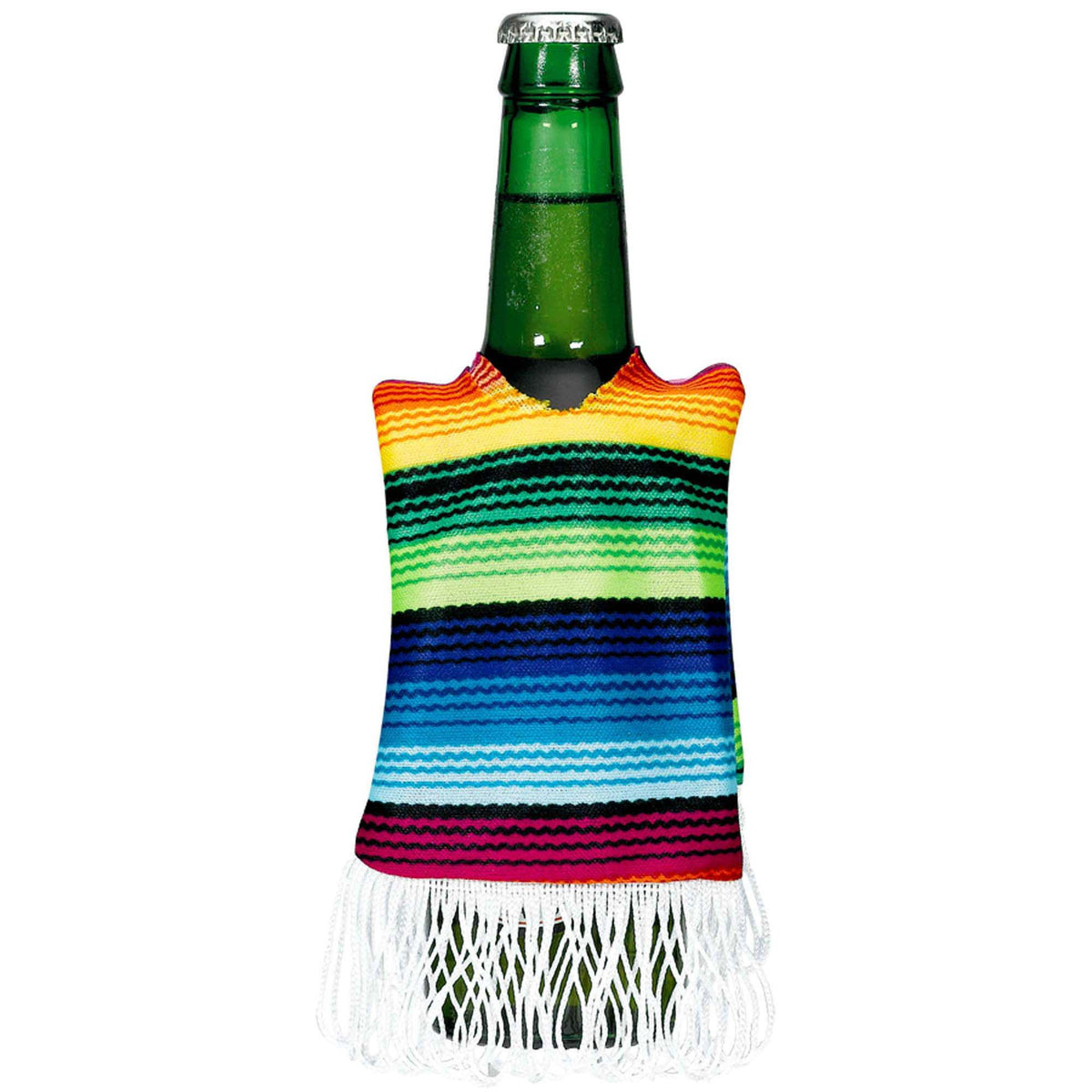 Fiesta Serape Bottle Cozy with Colorful Stripes