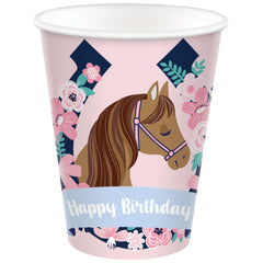 Saddle Up Western Birthday Paper Cups, 9 oz, 8 Pack