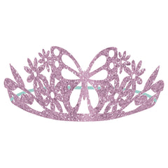 Butterfly Flutter Glitter Paper Tiaras - Pack of 8