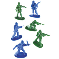Mega Value Army Men Figurine Pack - Blue & Green, 100 Pieces