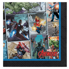 Marvel Avengers Beverage Napkins - 16 Pack - 5 In. X 5 In.