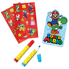 Super Mario Stationery Set - Markers, Notepad & Stickers