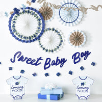 "Sweet Baby Boy" Room Decorating Kit for Baby Shower