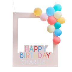 Colorful Birthday Balloon Photo Frame Kit
